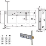 SERRATURA INFILARE FASCE ALL       44151-60-0 CISA 44151.60.0 CISA SERR.ALL/FERRO INFILARE S CISA