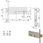 SERRATURA INFILARE FASCE ALL       44156-60-0 CISA 44156.60.0 CISA SERR.ALL/FERRO INFILARE S CISA