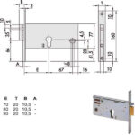 ELETTROSERRATURA INF.FASCE ALL     14351-70-0 CISA 14351.70.0 CISA ELETTROSERRATURE INF.   S CISA