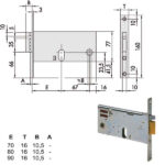 ELETTROSERRATURA INF.FASCE ALL     14450-90-0 CISA 14450.90.0 CISA ELETTROSERRATURE INF.   S CISA