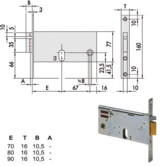 ELETTROSERRATURA INF.FASCE ALL     14450-70-0 CISA 14450.70.0 CISA ELETTROSERRATURE INF.   S CISA
