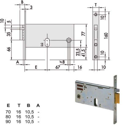 ELETTROSERRATURA INF.FASCE ALL     14450-70-0 CISA 14450.70.0 CISA ELETTROSERRATURE INF.   S CISA