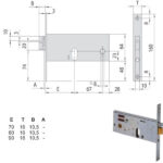 ELETTROSERRATURA INF.FASCE ALL     14510-70-0 CISA 14510.70.0 CISA ELETTROSERRATURE INF.   S CISA