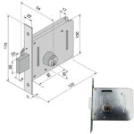 SERRATURA INF.FERRO  605.00.00.1 051.50.00.0 WELKA 05150000 WELKA SERR.ALL/FERRO INFIL.  S WELKA