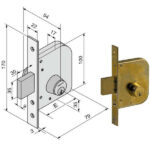SERRATURA INF.FERRO  605.00.00.1 062.45.00.0 WELKA 06245000 WELKA SERR.ALL/FERRO INFIL.  S WELKA