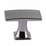 POMOLO RETTANGOLARE ZAMA NICKEL SATINATO mm 18x30 150658BNS POMOLI                       F MACHIERALDO