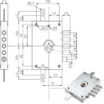 SERRATURA SIC.TRIPLICE SX CILINDRO E63   NE42 ATRA IMBNE42       S ATRA DIERRE SERR.BLINDATE    S ATRADIERRE
