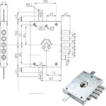 SERRATURA SIC.TRIPLICE SX CILINDRO E73 NE42-7 ATRA IMBNE42    7  S ATRA DIERRE SERR.BLINDATE    S ATRADIERRE