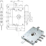 SERRATURA SIC.TRIPLICE SX CILINDRO E73 NE43-7 ATRA IMBNE43    7  S ATRA DIERRE SERR.BLINDATE    S ATRADIERRE