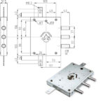 SERRATURA SIC.TRIPLICE SX CILINDRO E63    32Y ATRA IMB10      32YSR ATRA DIERRE SERR.BLINDATE    S ATRADIERRE
