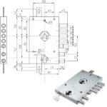 SERRATURA SIC.TRIPLICE SX CILINDRO E73 NE46-7 ATRA IMBNE46    7  S ATRA DIERRE SERR.BLINDATE    S ATRADIERRE
