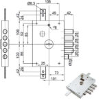 SERRATURA SIC.TRIPLICE DX DM E73     7111-1DE ATRA IMB7111    1  DE ATRA DIERRE SERR.BLINDATE    S ATRADIERRE