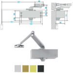 CHIUDIPORTA AERODINAMICO 500 BRONZO     ME0503 MAB ME0503010 MAB ASSA ABLOY CHIUDIPORTA   S MAB
