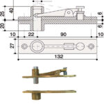 BRACCIO CHIUDIPORTA 7100 SUP VENTOLA    MA0008 MAB MA0008S0 MAB ASSA ABLOY CHIUDIPORTA   S MAB