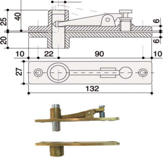 BRACCIO CHIUDIPORTA 7100 SUP VENTOLA    MA0008 MAB MA0008S0 MAB ASSA ABLOY CHIUDIPORTA   S MAB
