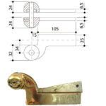BRACCIO CHIUDIPORTA 7100 SUP REVERS.    MA0007 MAB MA0007K0 MAB ASSA ABLOY CHIUDIPORTA   S MAB