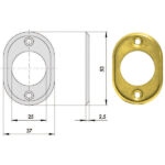 BOCCHETTA OVALE                    06018-25-0 CISA 06018.25.0 CISA VARIE                   S CISA