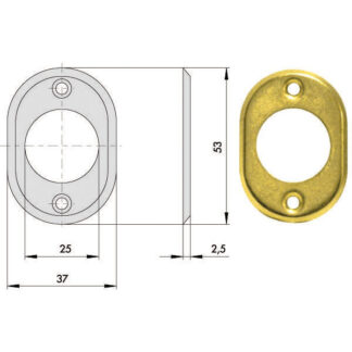 BOCCHETTA OVALE                    06018-25-0 CISA 06018.25.0 CISA VARIE                   S CISA
