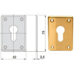 BOCCHETTA RETTANGOLARE             06043-00-0 CISA 06043.00.0 CISA VARIE                   S CISA