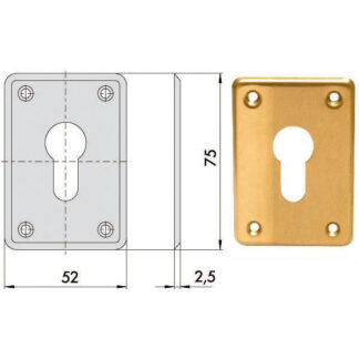 BOCCHETTA RETTANGOLARE             06043-00-0 CISA 06043.00.0 CISA VARIE                   S CISA
