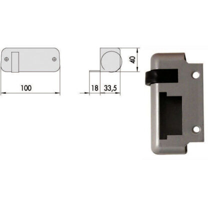CONTROPIASTRA ELETTROSERRATURE DX  07017-10-1 CISA 07017.10.1 CISA VARIE                   S CISA