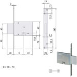 SERRATURA INFILARE FERRO           57013-60-0 CISA 57013.60.0 CISA SERR.ALL/FERRO INFILARE S CISA