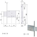 SERRATURA INFILARE FERRO KA        57013-72-0 CISA 57013.72.0 CISA SERR.ALL/FERRO INFILARE S CISA