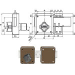 SERRATURA FERROGLIETTO 6 MANDATE        270 POTENT 270 POTENT SERR.LEGNO APPLICARE  S POTENT