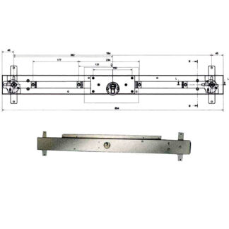 SERRATURA BASCULE SPRANGA CIL.   LLC113.8   POTENT LLC113.8 POTENT SERR.BASCULANTI       S POTENT
