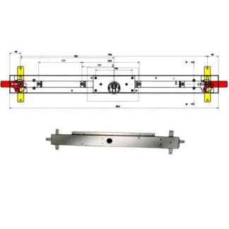 SERRATURA BASCULE SPRANGA CIL.   LLC113.8/6 POTENT LLC113.8/6 POTENT SERR.BASCULANTI       S POTENT