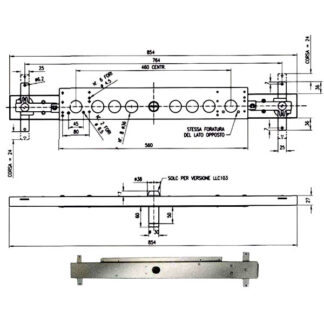 SERRATURA BASCULE SPRANGA POMPA      LLC103 POTENT LLC103 POTENT SERR.BASCULANTI       S POTENT