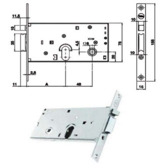 ELETTROSERRATURA INF.FASCE ALL    Y85000-58-0 YALE Y8500058080 YALE ELETTROSERRATURE INFIL. S YALE
