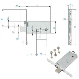 ELETTROSERRATURA INF.FASCE ALL DM     F6971-70 FEB F6971 NUOVA FEB ELETTROSERR.INFIL. S NUOVA FEB