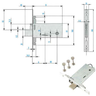 ELETTROSERRATURA INF.FASCE ALL DM     F6973-70 FEB F6973 NUOVA FEB ELETTROSERR.INFIL. S NUOVA FEB