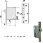 SERRATURA INFILARE MONTANTI ALL    45110-40-0 CISA 45110.40.0 CISA SERR.ALL/FERRO INFILARE S CISA