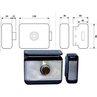 ELETTROSERRATURA MOTORIZZATA FERRO      MVM2C DIAX MVM2C DIAX ELETTROSERRATURE APPLIC.S DIAX
