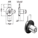 SERRATURA MOBILI CATENACCIO SUPERIORE  2130 MERONI 2130W2014 MERONI SERR.MOBILI APPLIC.   S MERONI SERRATURE