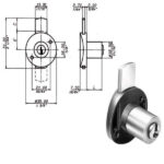 SERRATURA MOBILI CATENACCIO SUP.KA     2130 MERONI 2130W20A14 MERONI SERR.MOBILI APPLIC.   S MERONI SERRATURE