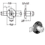 SERRATURA MOBILI CATENACCIO LATERALE   2131 MERONI 2131W2014 MERONI SERR.MOBILI APPLIC.   S MERONI SERRATURE