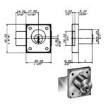 SERRATURA MOBILI CATENACCIO LATERALE   2243 MERONI 2243OT204 MERONI SERR.MOBILI APPLIC.   S MERONI SERRATURE