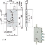 SERRATURA SICUREZZA TRIPLICE 00CA  56515-58-B CISA 56515.58.B00CA CISA SERR.BLINDATE           S CISA