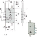 SERRATURA SICUREZZA TRIPLICE 00PG  56515-58-B CISA 56515.58.B00PG CISA SERR.BLINDATE           S CISA