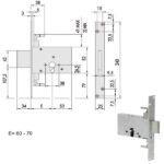 SERRATURA INFILARE FASCE FERRO     56016-60-0 CISA 56016.60.0 CISA SERR.ALL/FERRO INFILARE S CISA