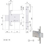 SERRATURA INFILARE FERRO           57016-60-0 CISA 57016.60.0 CISA SERR.ALL/FERRO INFILARE S CISA