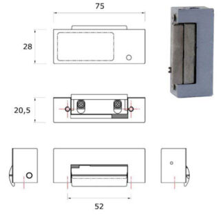 INCONTRO ELETTRICO PIASTRA 250      SDTRINV12 DIAX SDTRINV12+T2I *SERRATURE DIAX              F DIAX