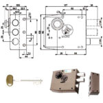 SERRATURA SIC.SEMPLICE DX DM         20511 MOTTURA 20511VDDM MOTTURA SERR.LEGNO APPLICARE S MOTTURA