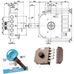 SERRATURA SIC.QUINTUPL.SX POMPA      30651 MOTTURA 30651VS5BJ933A MOTTURA SERR.LEGNO APPLICARE S MOTTURA