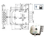 SERRATURA SIC.TRIPLICE SX SCROCCO    85555 MOTTURA 85555S000T MOTTURA SERR.BLINDATE        S MOTTURA