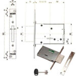 SERRATURA INFILARE FERRO DM E50      40701 MOTTURA 407015000 MOTTURA SERR.ALL/FERRO INF.  S MOTTURA