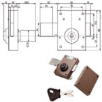 SERRATURA FERROGLIETTO POMPA 1 M     34350 MOTTURA 34350V500 E MOTTURA SERR.LEGNO APPLICARE S MOTTURA